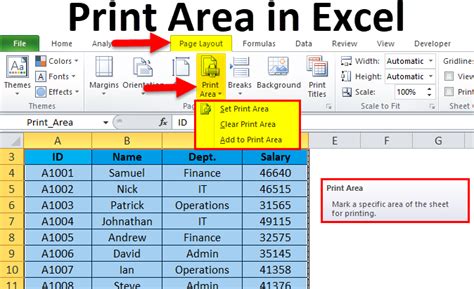 how to print highlighted area in excel and why it's crucial for data analysis